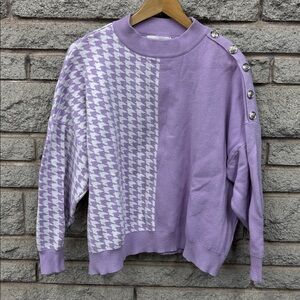 Mc Lorene pull half purple zigzag